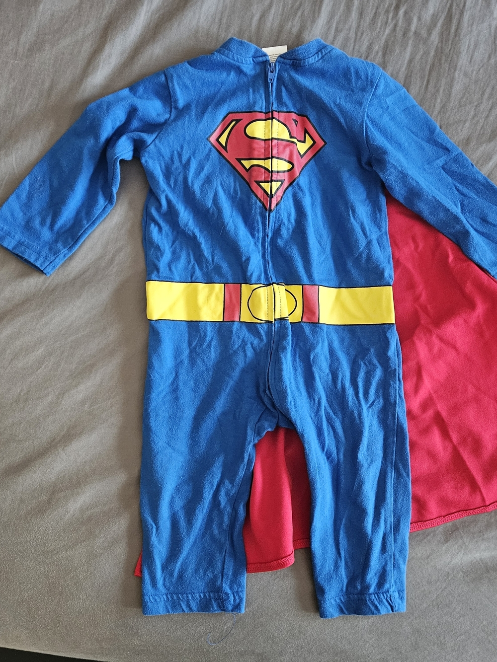 DC Comics Superman One-Piece Costume 18 Months With Removable Cape